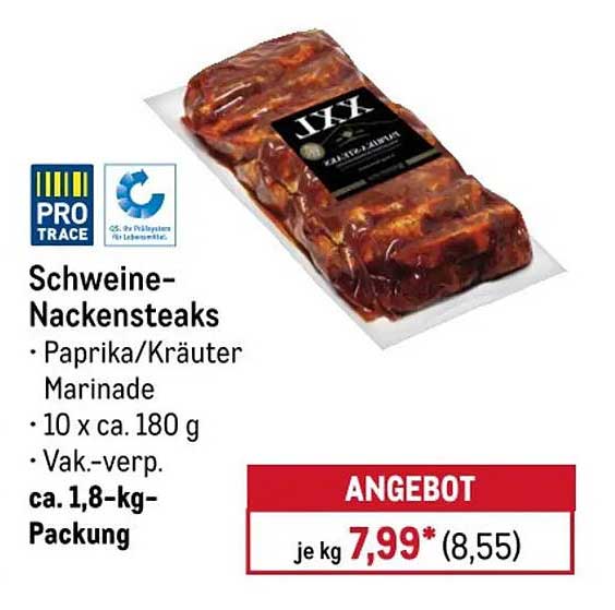 Schweine-Nackensteaks