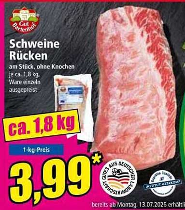 Schweine Rücken
