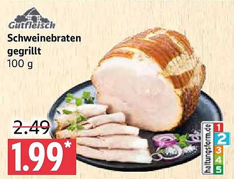 Schweinebraten gegrillt 100 g