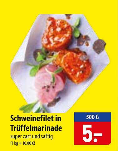 Schweinefilet in Trüffelmarinade