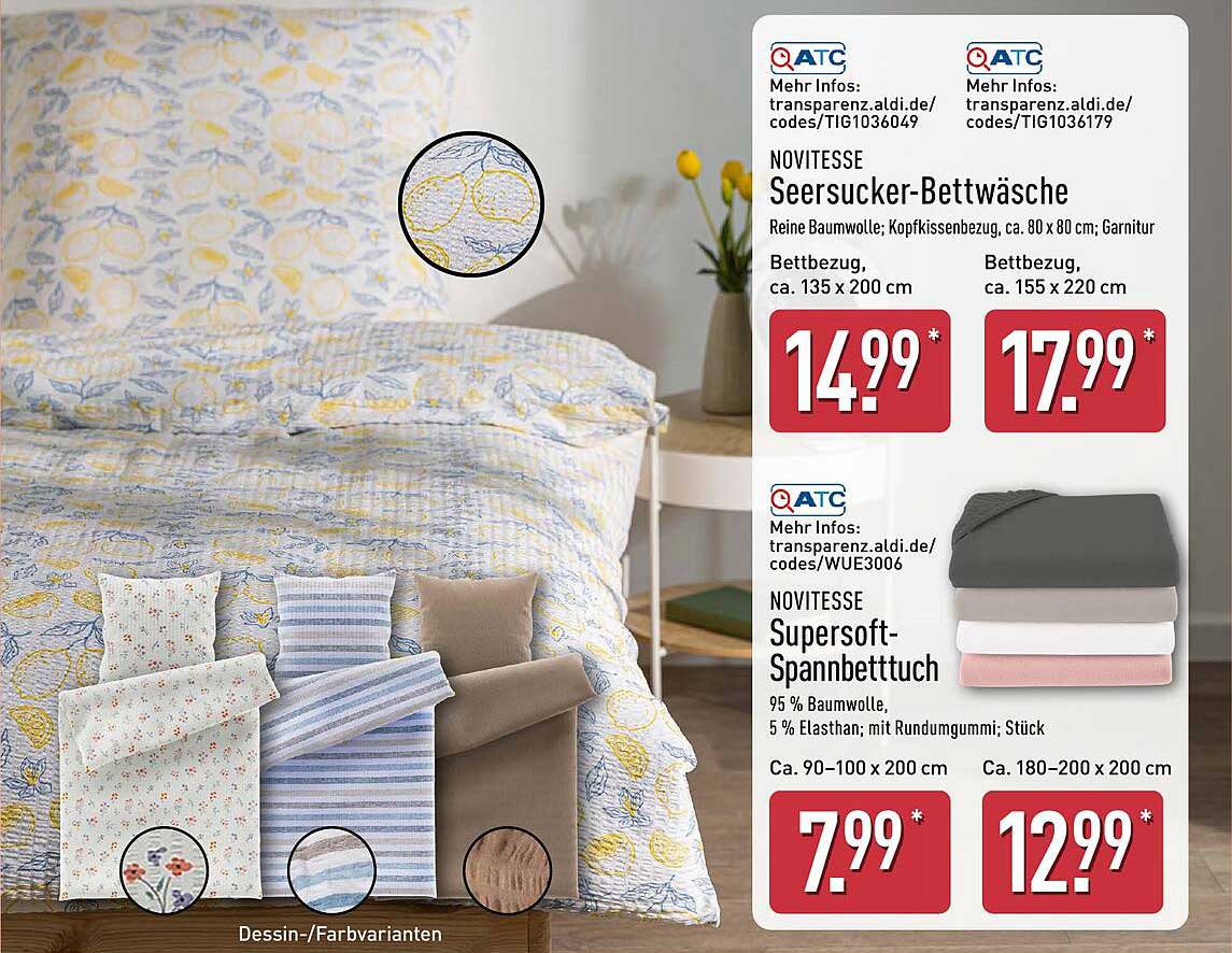 Seersucker-Bettwäsche