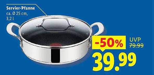 Servier-Pfanne ca. Ø 25 cm, 3,2 l