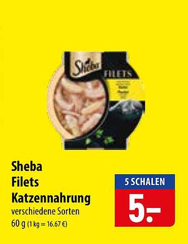 Sheba Filets Katzennahrung