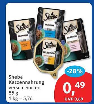 Sheba Katzennahrung versch. Sorten 85 g