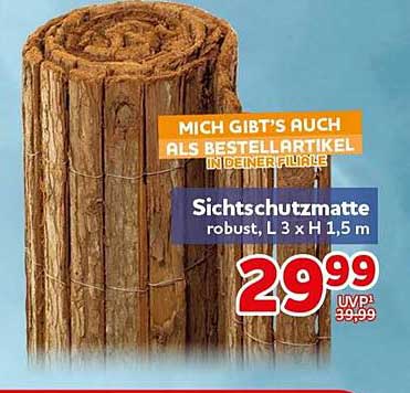Sichtschutzmatte robust, L 3 x H 1,5 m