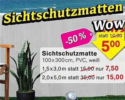 Sichtschutzmatten