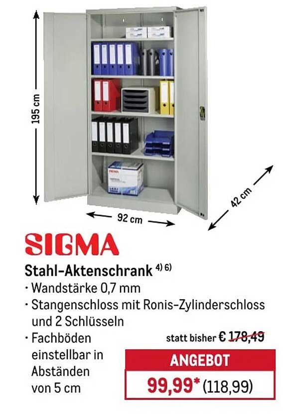 SIGMA Stahl-Aktenschrank