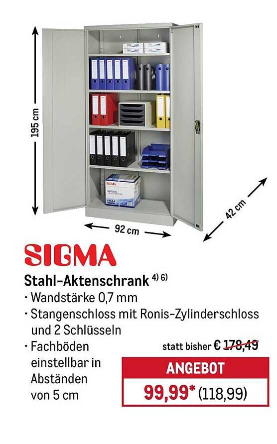 SIGMA Stahl-Aktenschrank