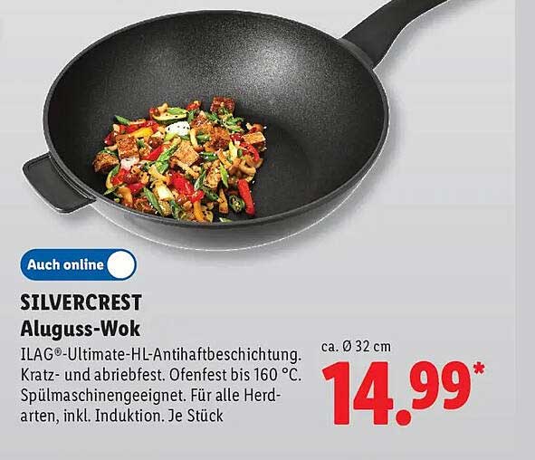 SILVERCREST Aluguss-Wok