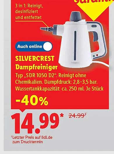 SILVERCREST Dampfreiniger