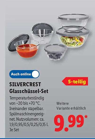 SILVERCREST Glasschüssel-Set