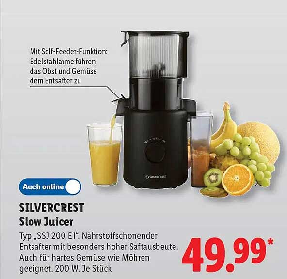 SILVERCREST Slow Juicer