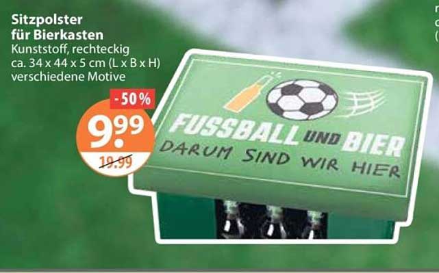 Sitzpolster für Bierkasten