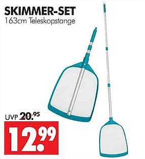 SKIMMER-SET 163cm Teleskopstange