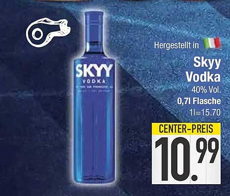 Skyy Vodka 40% Vol. 0,7l Flasche