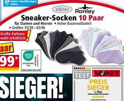 Sneaker-Socken 10 Paar
