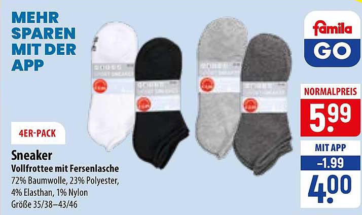 Sneaker Vollfrottee mit Fersenlasche