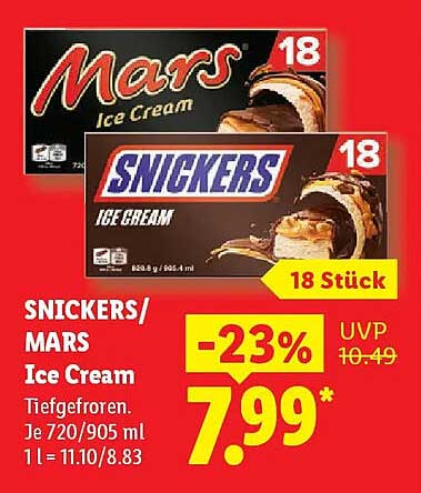 SNICKERS/ MARS Ice Cream
