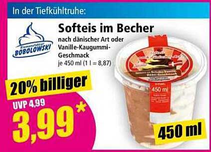 Softeis im Becher