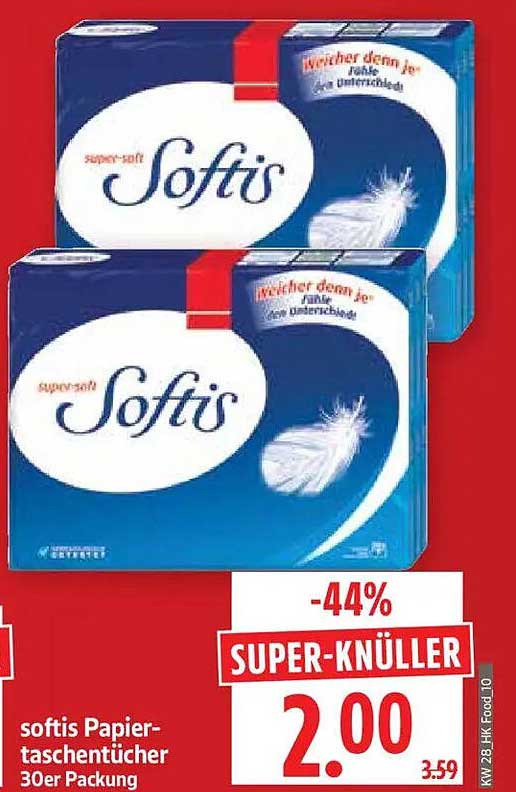 softis Papiertaschentücher 30er Packung