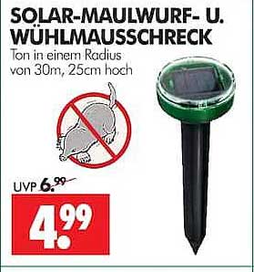 SOLAR-MAULWURF- U. WÜHLAUSSCHRECK
