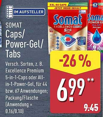 SOMAT Caps/ Power-Gel/ Tabs