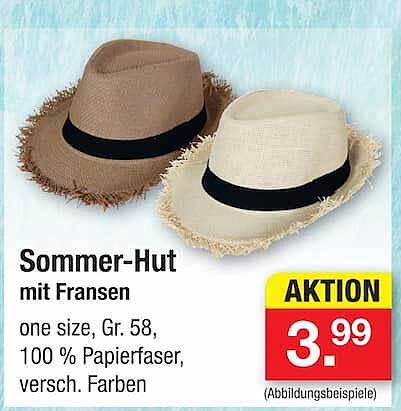 Sommer-Hut mit Fransen