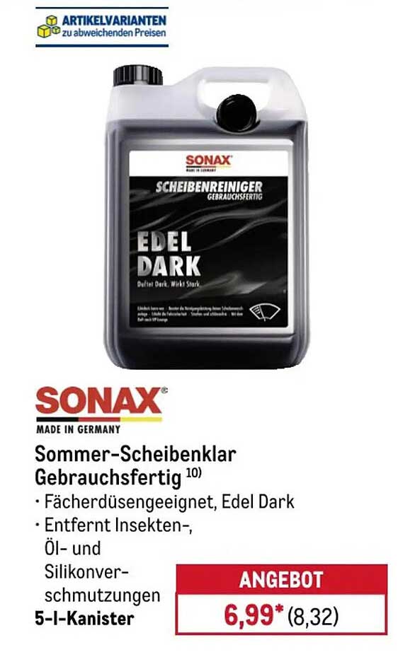 Sommer-Scheibenklar Gebrauchsfertig