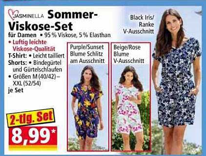 Sommer-Viskose-Set für Damen