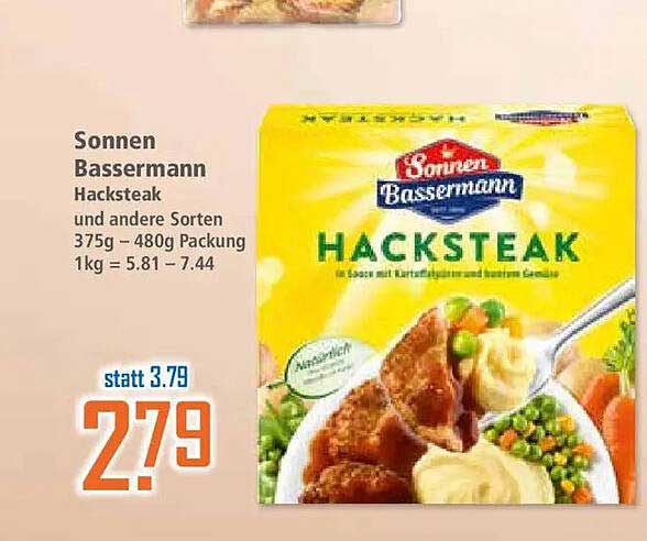 Sonnen Bassermann Hacksteak und andere Sorten