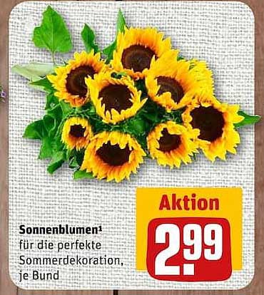 Sonnenblumen* für die perfekte Sommerdekoration, je Bund