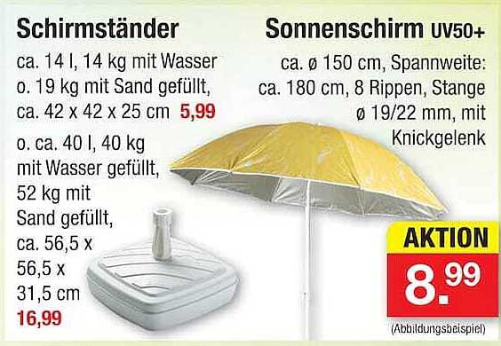 Sonnenschirm UV50+
