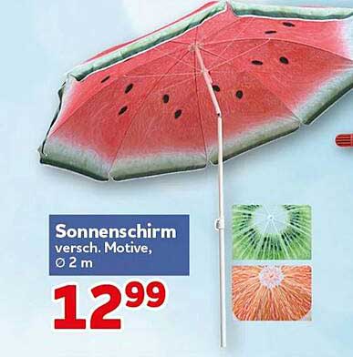 Sonnenschirm versch. Motive, Ø 2 m