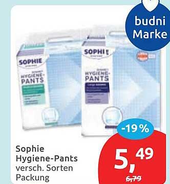 Sophie Hygiene-Pants versch. Sorten Verpackung