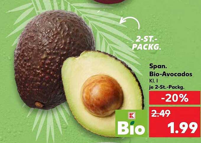 Span. Bio-Avocados Kl. I je 2-St.-Packg.