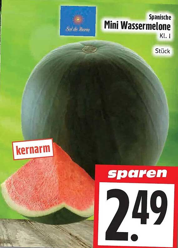 Spanische Mini Wassermelone Kl. I Stück