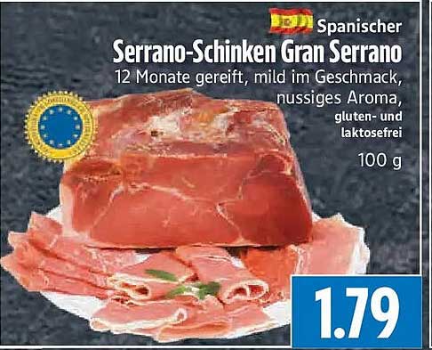 Spanischer Serrano-Schinken Gran Serrano