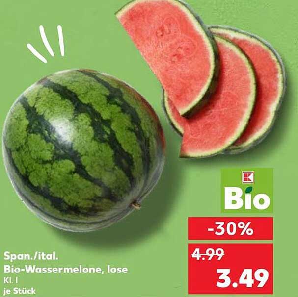 Span./ital. Bio-Wassermelone, lose