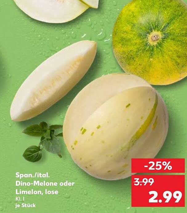 Span./ital. Dino-Melone oder Limelon, lose Kl. I je Stück