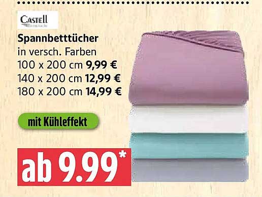 Spannbetttücher in versch. Farben