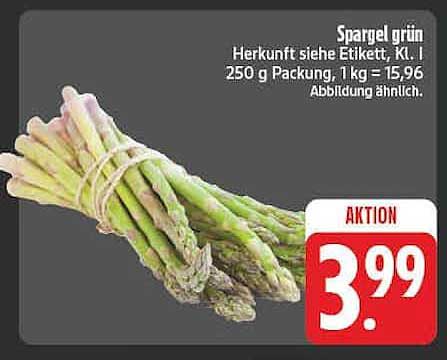 Spargel grün