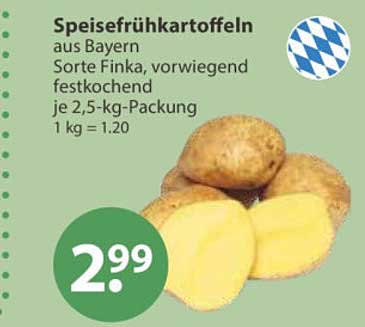 Speisefrühkartoffeln