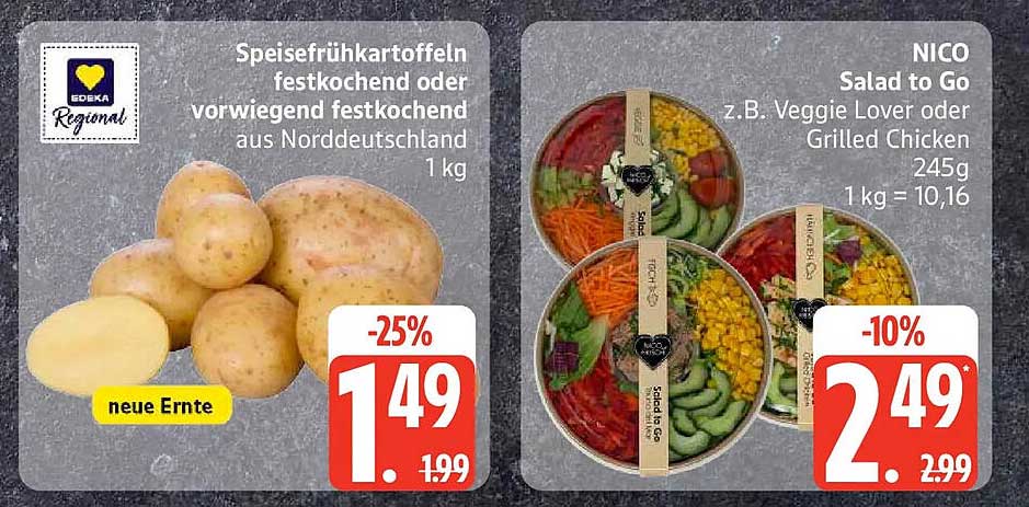 Speisefrühkartoffeln festkochend oder vorwiegend festkochend aus Norddeutschland 1 kg