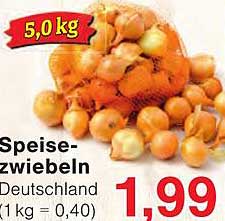 Speisezwiebeln Deutschland