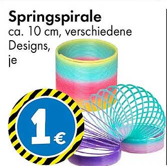 Springspirale ca. 10 cm, verschiedene Designs, je