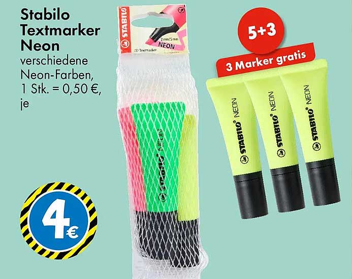 Stabilo Textmarker Neon