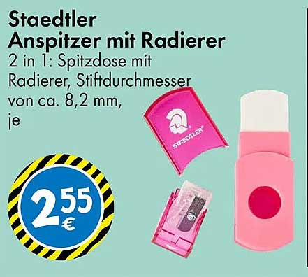 Staedtler Anspitzer mit Radierer