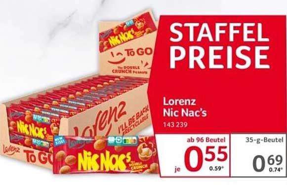 STAFFEL PREISE Lorenz Nic Nac's
