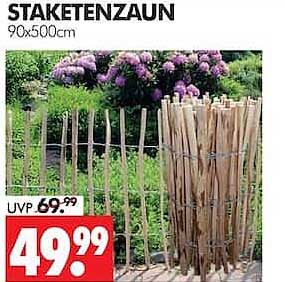 STAKETENZAUN 90x500cm