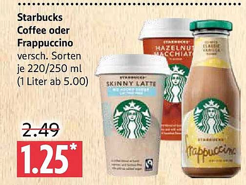 Starbucks Coffee oder Frappuccino